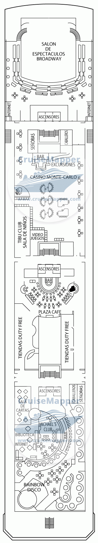 Pullmantur Zenith Deck 08 - Fantasy-Casino-Shops-Kids