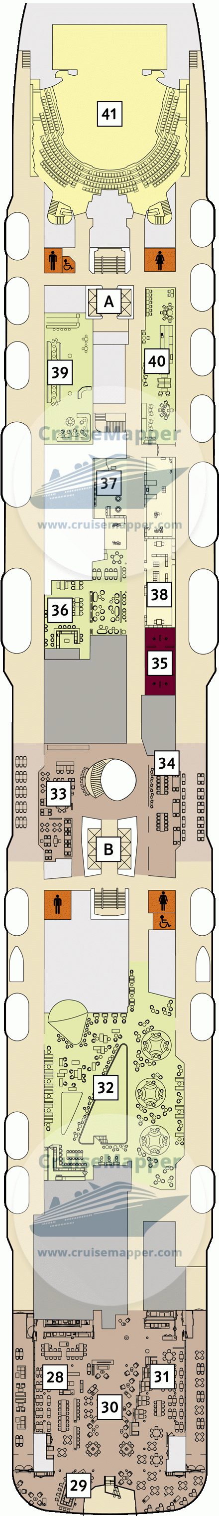 Mein Schiff 2 Deck 05 - Pier-Promenade-Casino-Shops2