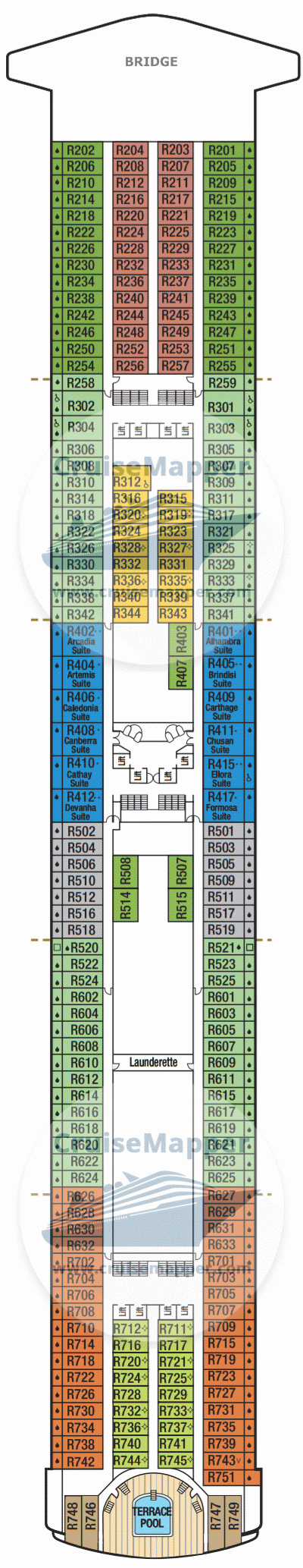 azura cruise ship layout