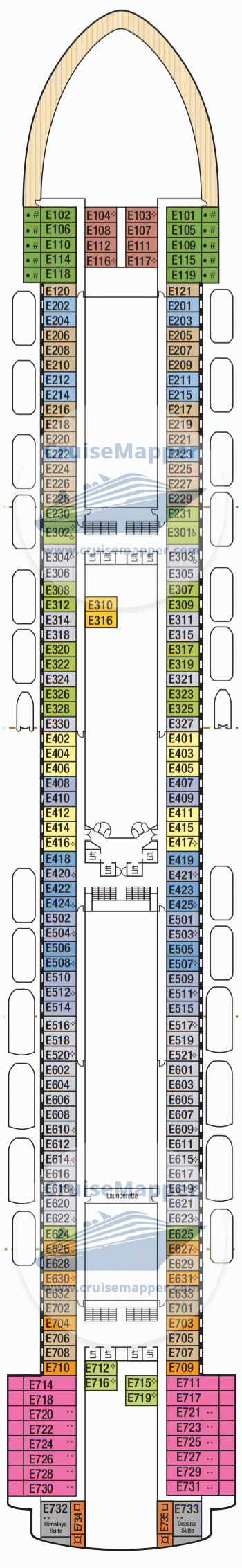 Azura Deck 8 Plan CruiseMapper