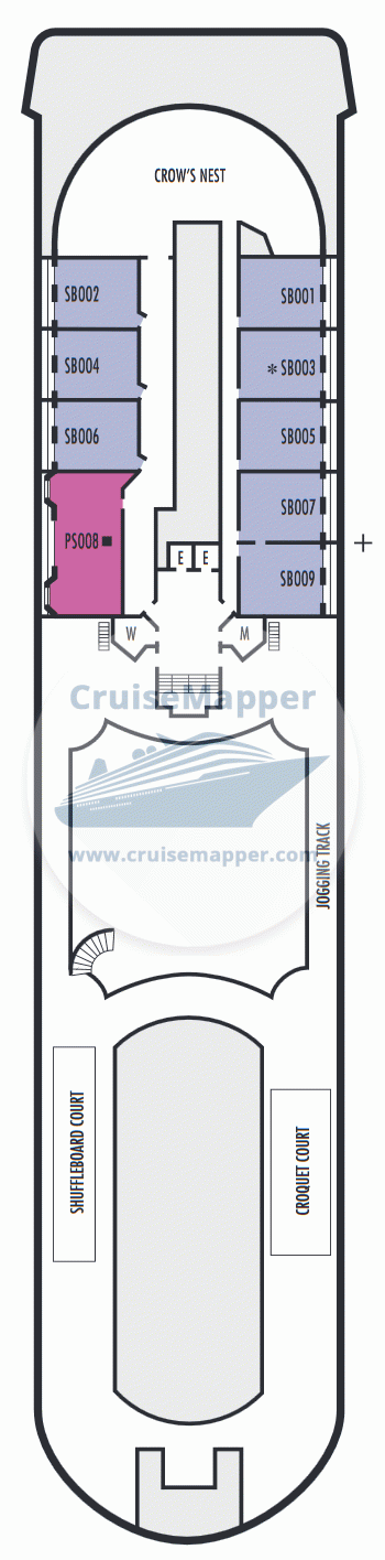 Amera Deck 21 - Prinsendam deck 12-Sports