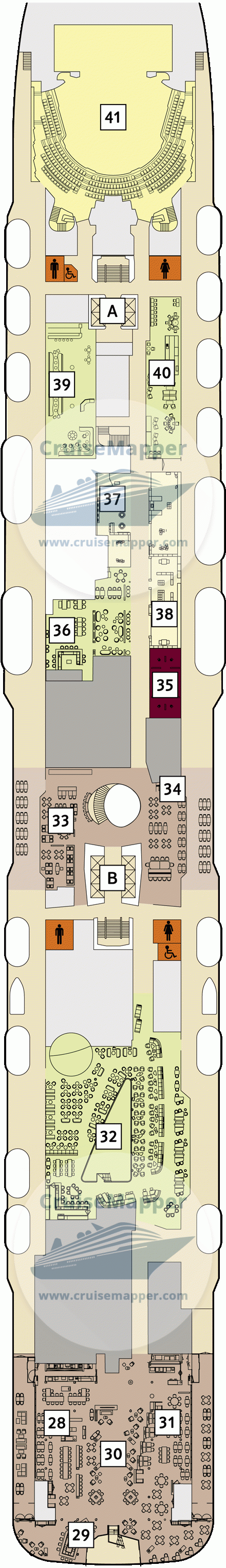 Mein Schiff 1 Deck 05 - Pier-Promenade-Casino-Shops2