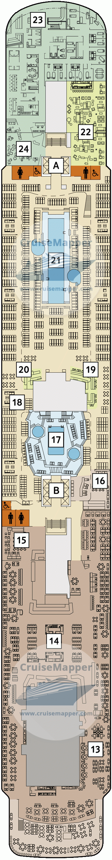 Mein Schiff 1 Deck 12 - Aqua-Lido-Pools-Spa