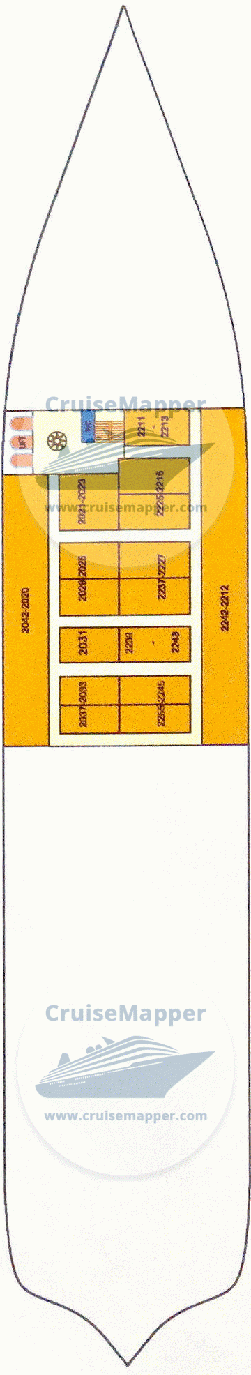 MS Birka Gotland Deck 02 -  Cabins