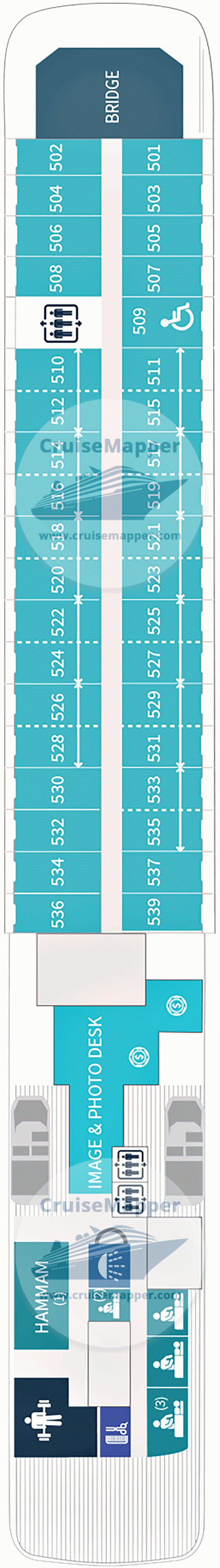 Le Boreal Deck 05 - Normandie-Spa-Bridge