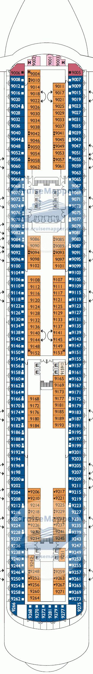 Costa Diadema Deck 09 - Bizantino