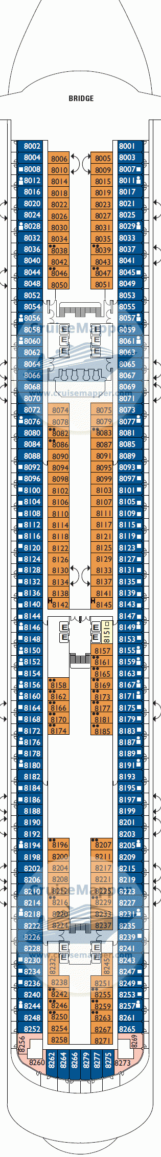 Costa Diadema Deck 08 - Star of India