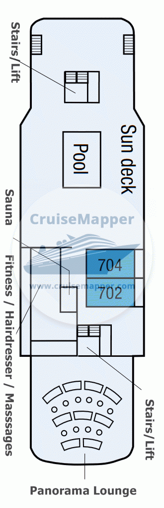 MS Seaventure Deck 07 - Suites-Sundeck-Pool