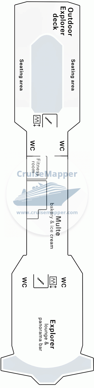 MS Polarlys Deck 07 - Observation-Sundeck-Lounge