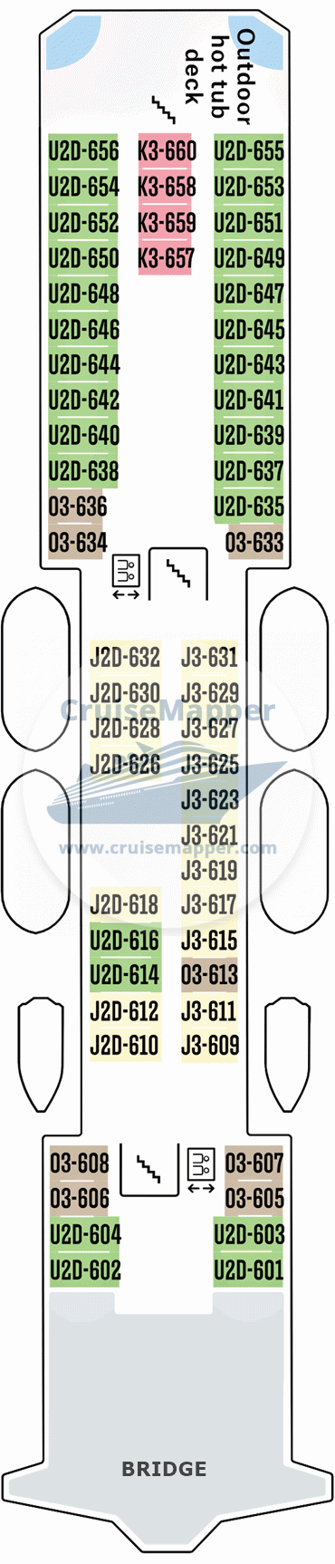 MS Kong Harald Deck 06 - Bridge-Pools