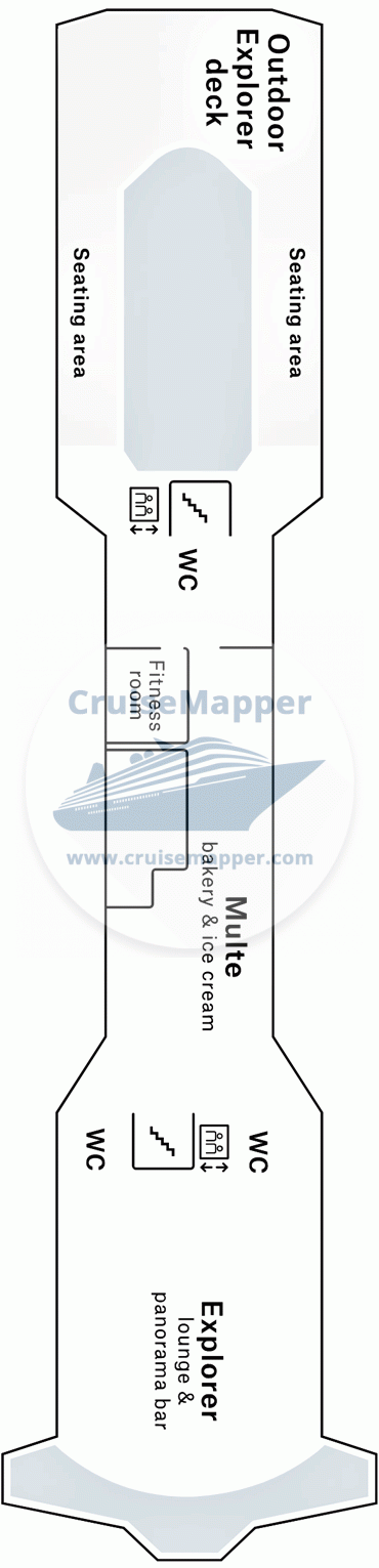 MS Nordnorge Deck 07 - Observation-Sundeck