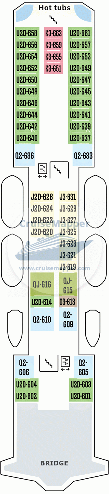 MS Nordnorge Deck 06 - Bridge-Pools