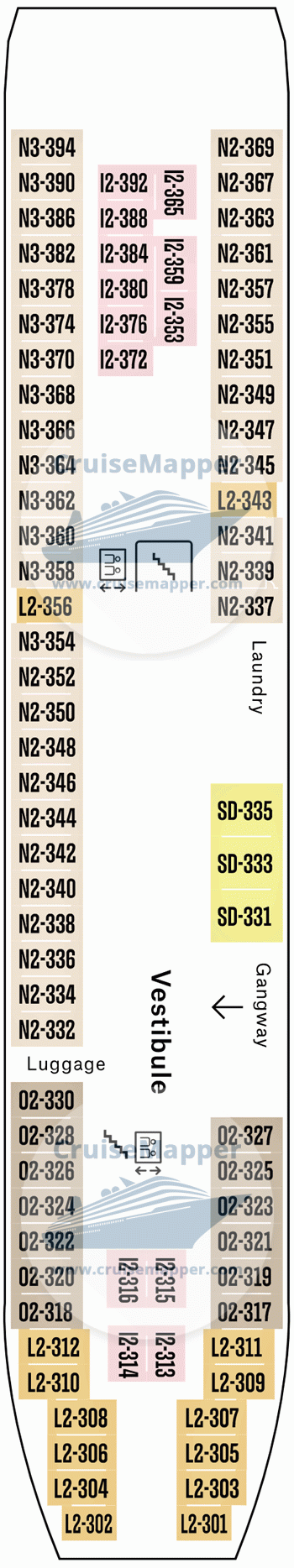 MS Nordnorge Deck 03 - Lobby