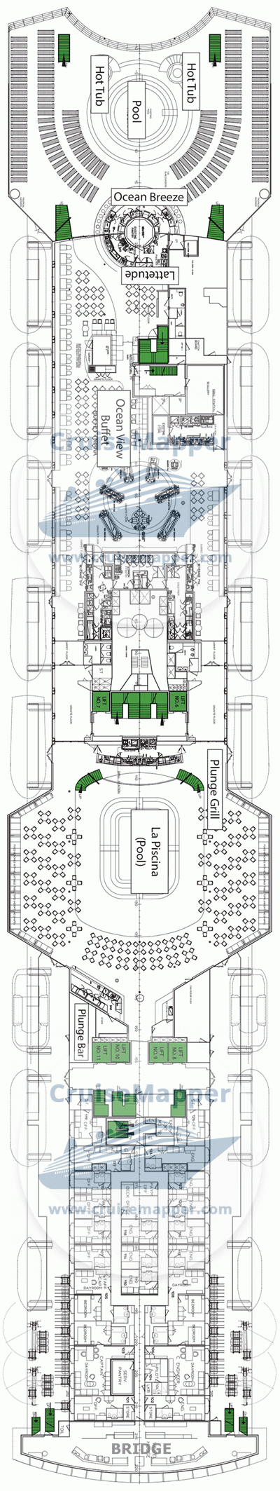 Grand Celebration Deck 10 - Luna-Lido-Pools-Bridge