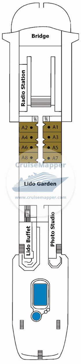 Ocean Majesty Deck 08 - Sapphire - Bridge - Lido - Pool