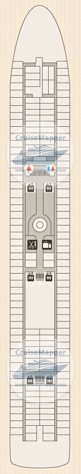 Carnival Tropicale Deck 06 - Cabins