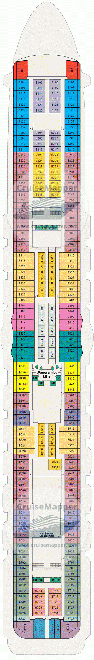 Regal Princess Deck 11 Plan CruiseMapper