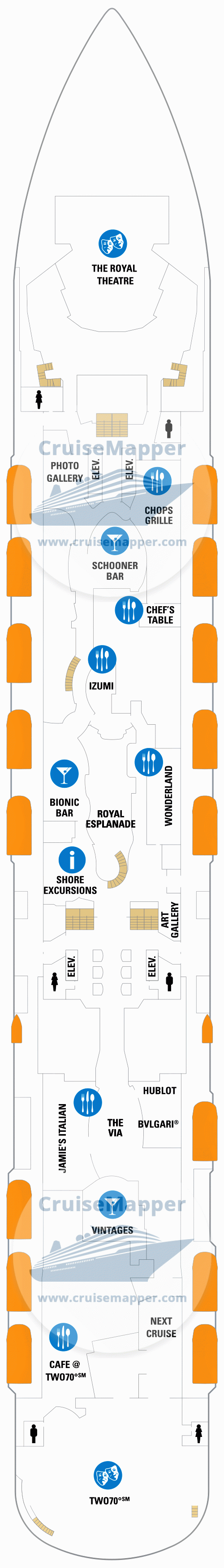 Anthem of the Seas deck 5 plan CruiseMapper