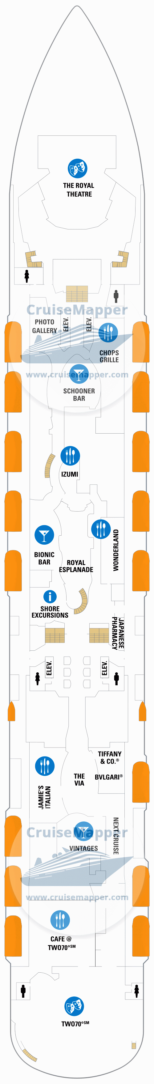 Quantum Of The Seas deck 5 plan | CruiseMapper