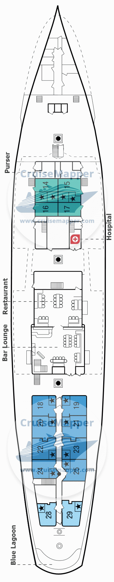 Sea Cloud Deck 02 - Promenade-Lobby-Lounge