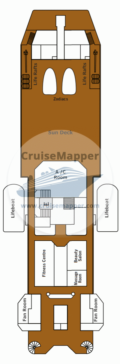 ms La Belle des Oceans Deck 07 - Silver Discoverer deck7-Sundeck-Spa-Sports