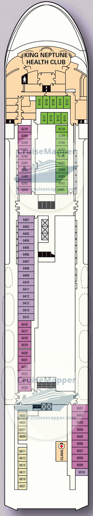 Star Pisces Deck 06 - Cabins-Spa-Hospital