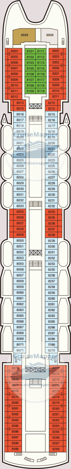 SuperStar Aquarius Deck 08 - Cabins