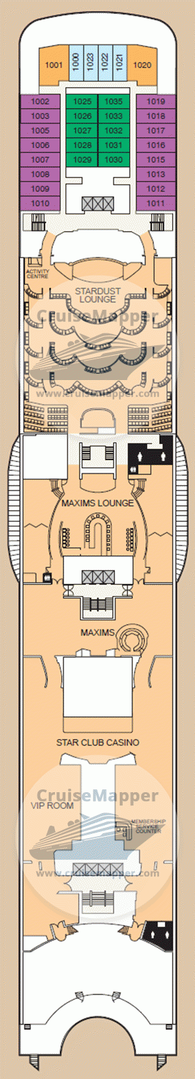 SuperStar Gemini Deck 10 - Cabins-Lounge-Sundeck2