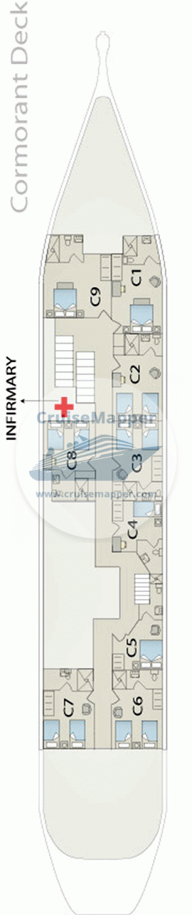 MV Evolution Deck 02 - Cormorant - Cabins