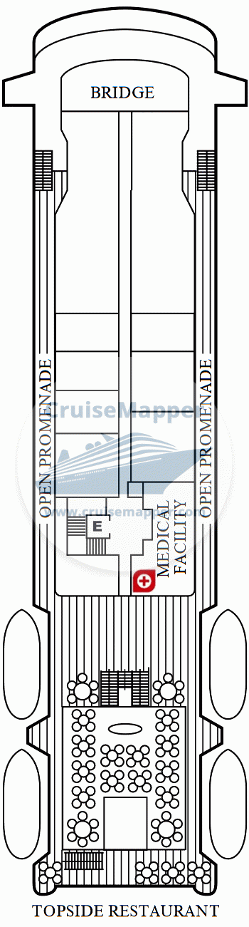 SeaDream II Deck 05 - Promenade-Bridge-Hospital