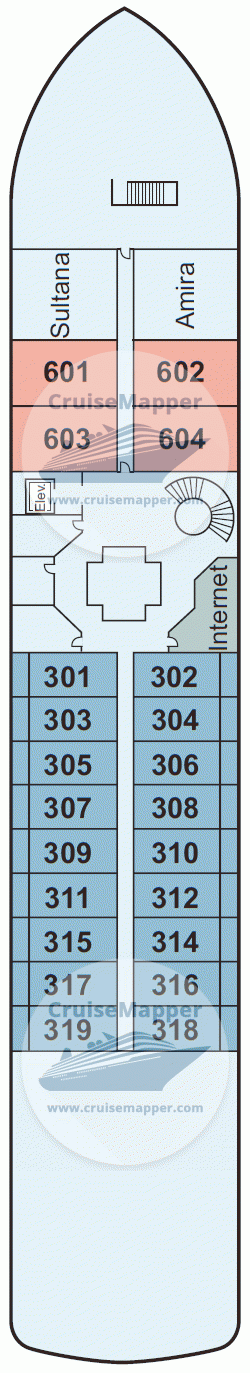 MS Steigenberger Omar El Khayam Deck 03 - Middle