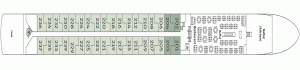 Spirit of the Moselle Deck 02 - Middle-Cabins-Restaurant