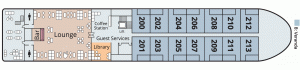 Viking Brahmaputra Deck 02 - Middle-Cabins-Lobby-Lounge-Bridge