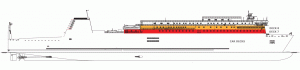 Cracovia ferry Deck 06 - Cars