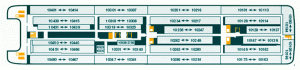 Pride of Hull ferry Deck 10 - Green-Cabins