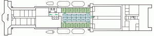 GNV Allegra ferry Deck 09 - Bridge-Cabins