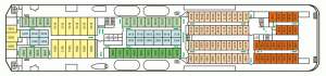 GNV Allegra ferry Deck 08 - Promenade-Cabins