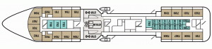 Havila Pollux ferry Deck 07 - Cabins-Gym