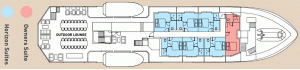 Island Escape yacht Deck 03 - Horizon-Cabins-Outdoor Lounge