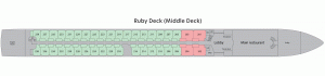 Riviera Rhapsody Deck 02 - Ruby-Cabins-Lobby-Restaurant
