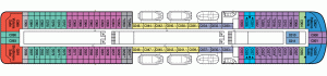 Azamara Pursuit Deck 14 - P&O Adonia deck6-Cabins