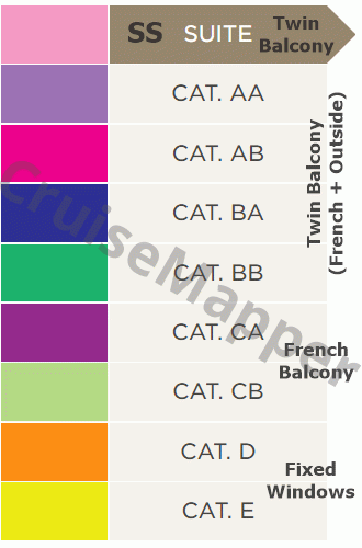 AmaViola deck 2 plan (Cello-Dining) legend