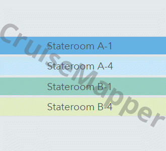 MS Danubia deck 3 plan (Sun) legend