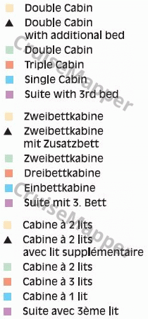 MS Swiss Diamond deck 1 plan (Emerald) legend