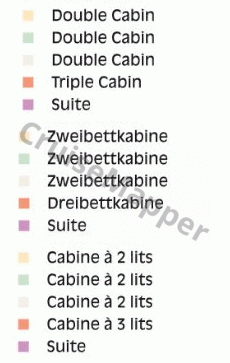 MS Alina deck 3 plan (Diamond) legend