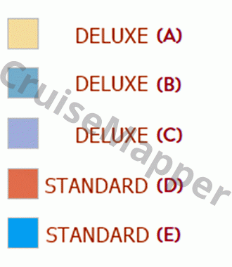 MS Filia Rheni II deck 3 plan (Upper) legend