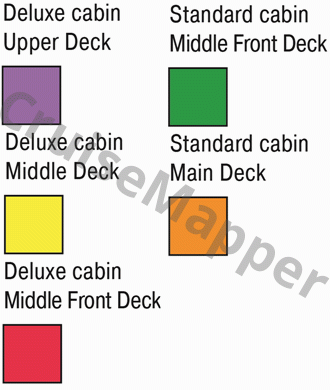 MS Crucestar deck 1 plan (Main) legend