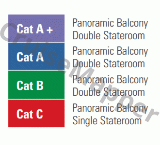 RV Rajmahal deck 3 plan (Sun) legend