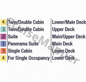 Movenpick SS Misr deck 2 plan (Lower) legend