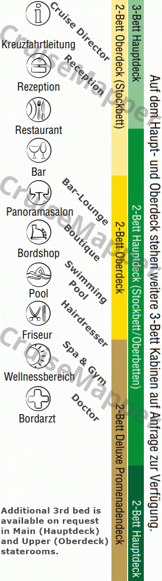 MS Dnipro deck 1 plan (Main-Spa) legend